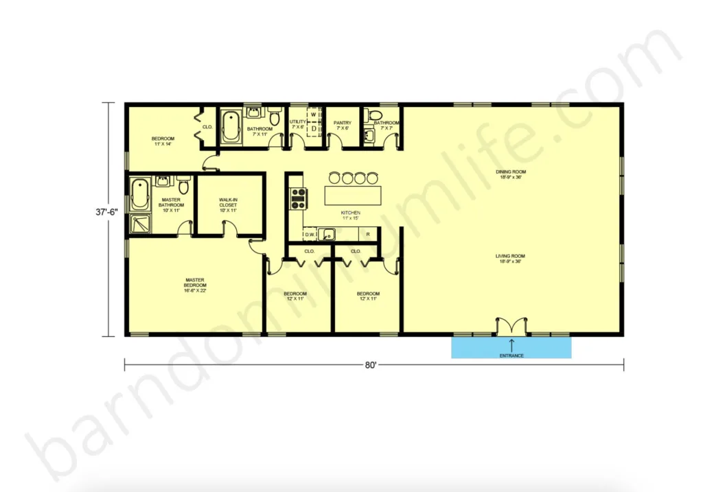 3000 Sq Ft Barndominium Floor Plans