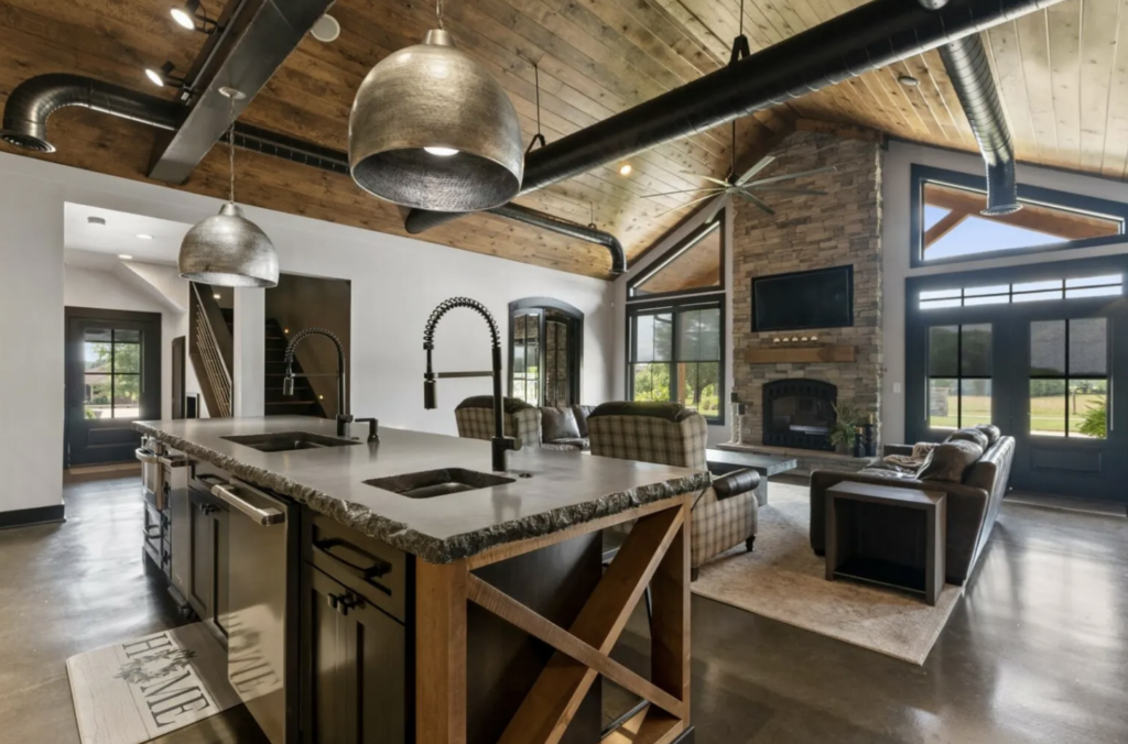 barndominium kitchen island