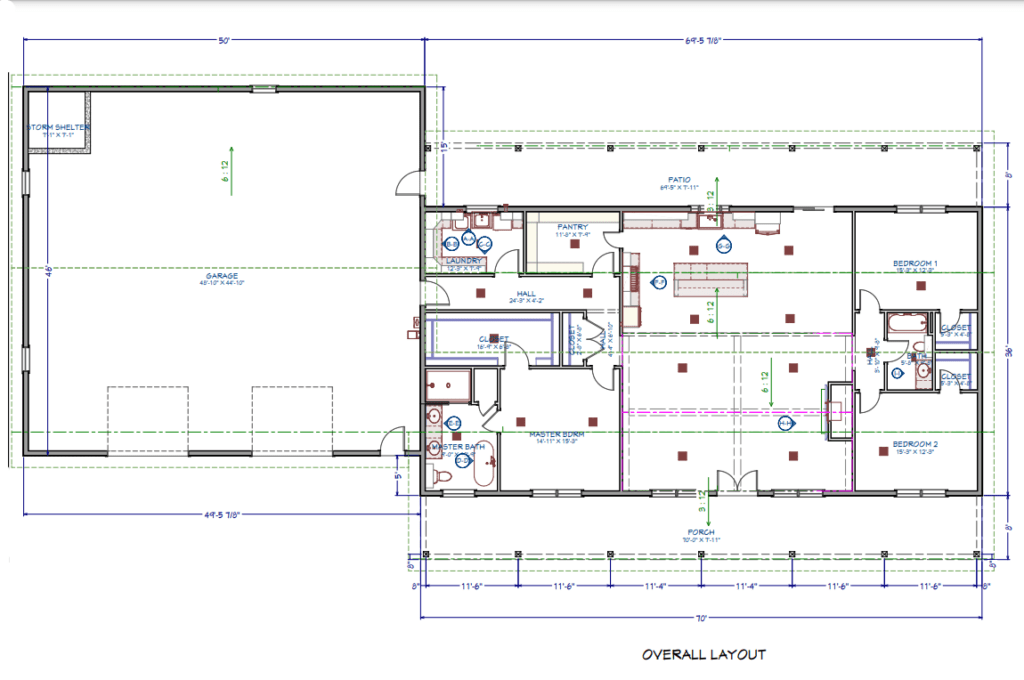 LP-3207 Grace Barndominium Floor Plan