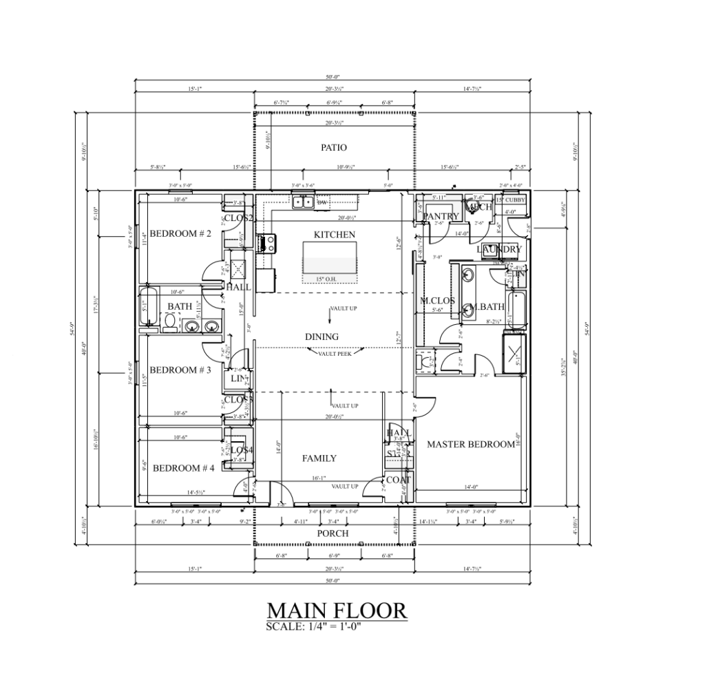 PL-69199 Victoria Barndominium Floor Plan