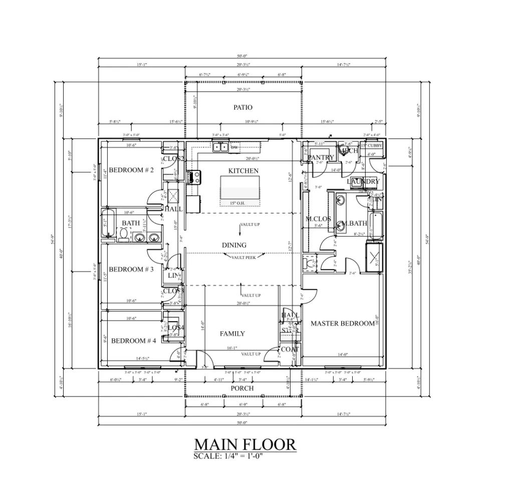 PL-69199 Victoria Barndominium Floor Plan