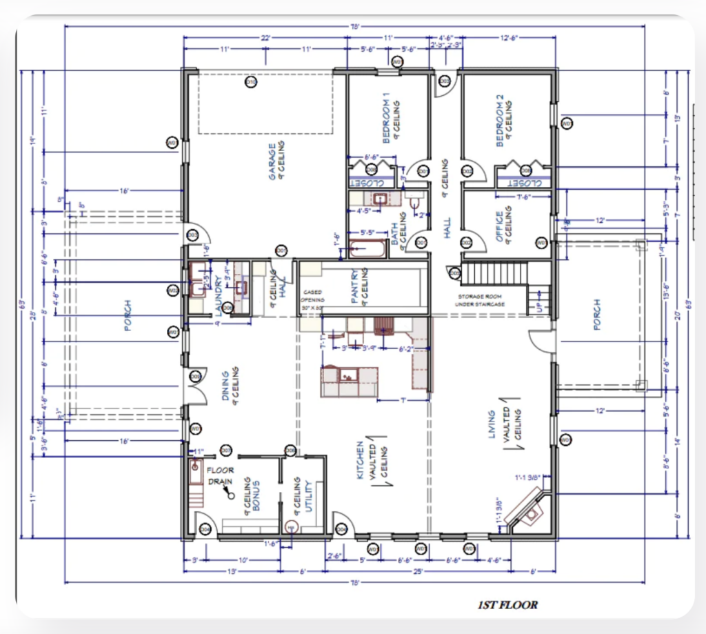 2 car garage barndominium floor plans