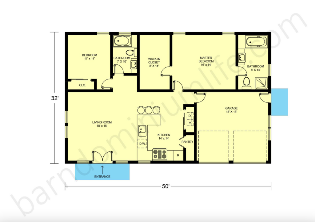 8 Beautiful 1600 Sq Ft Barndominium Floor Plans