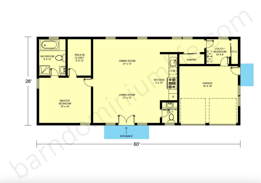 1600 sq ft barndominium floor plans