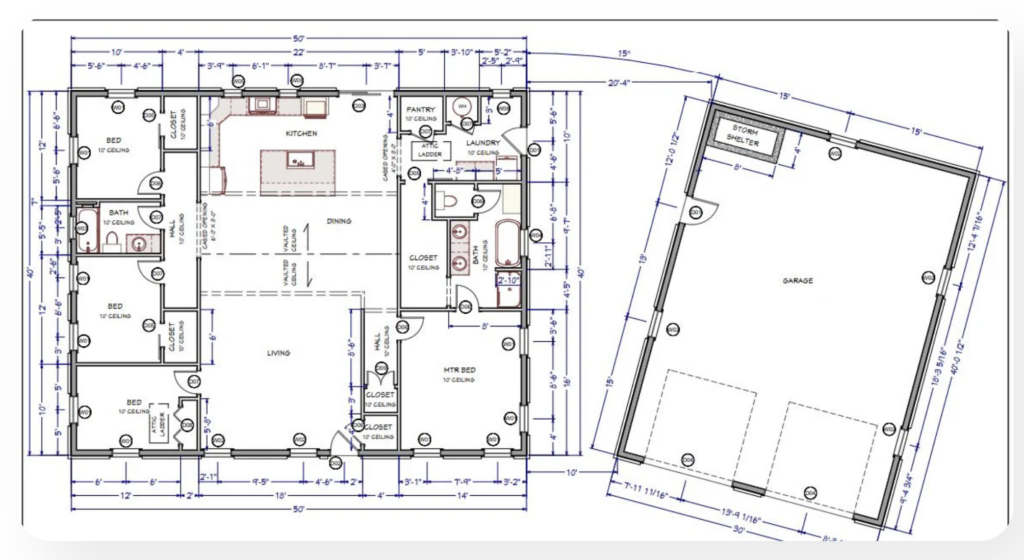 2000 sq ft barndominium floor plans
