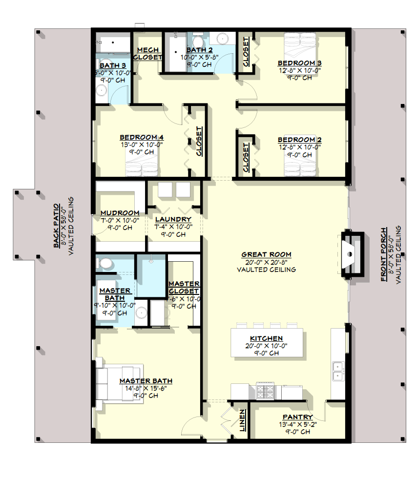 AP-20002 Cottonwood Barndominium Plan
