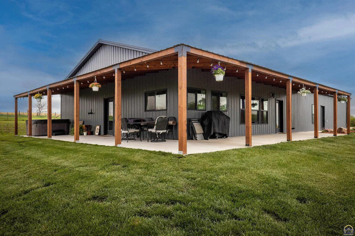 Modern Rustic Kansas Barndominium by Sara Fox (Soldier, KS)