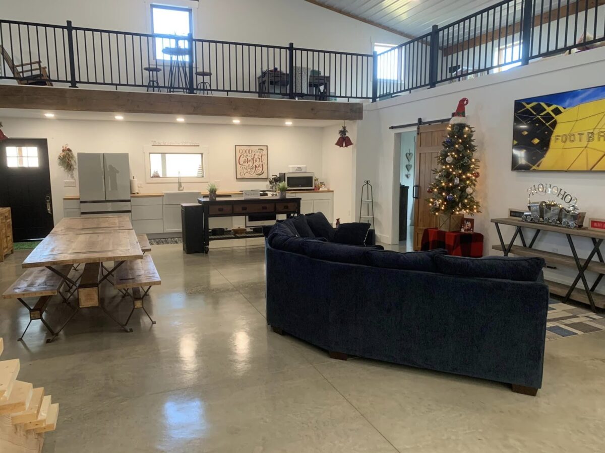 Southern Ohio Barndominium with an RV Garage