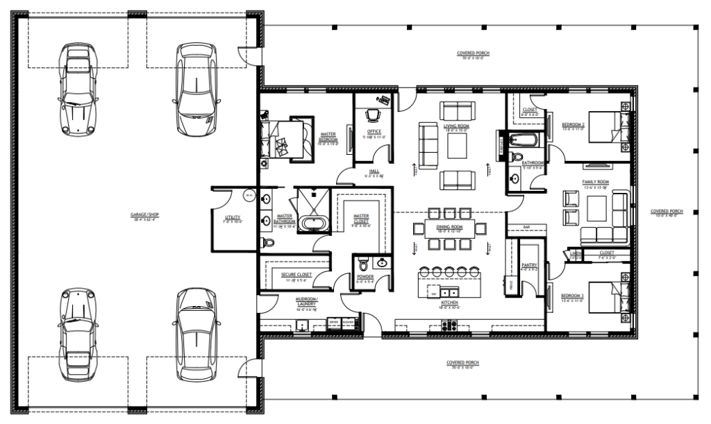 The Best 40x60 Barndominium Floor Plans with Shop [2025]
