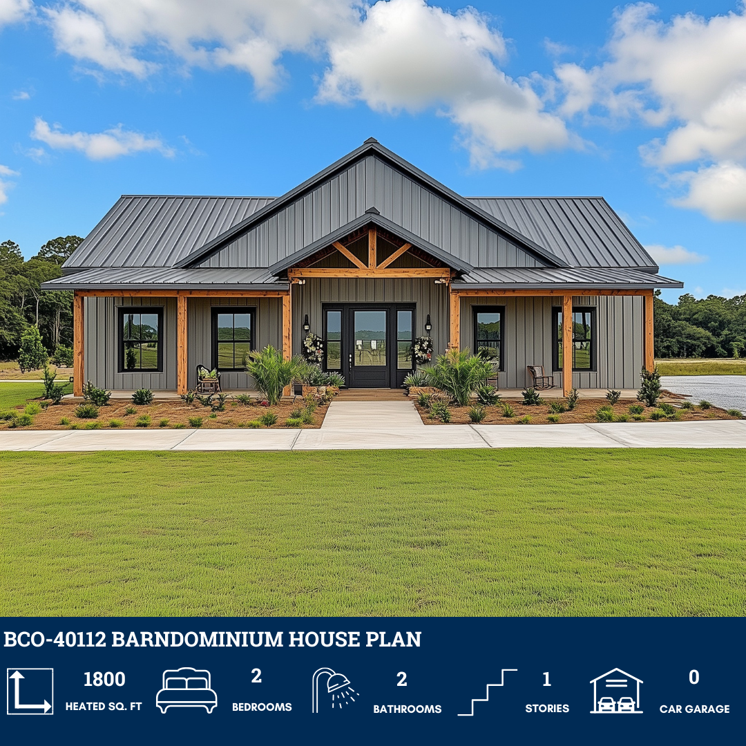 BCO-40112 Barndominium House Plan - Barndominium Life