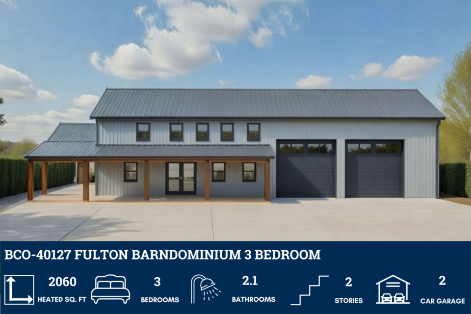 BCO-40127 Fulton Barndominium House Plan - Barndominium Life