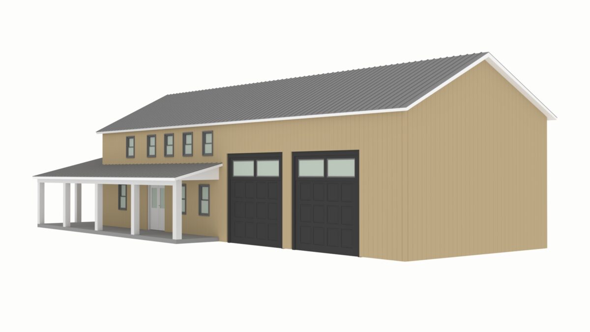 BCO-40127 Fulton Barndominium House Plan - Barndominium Life