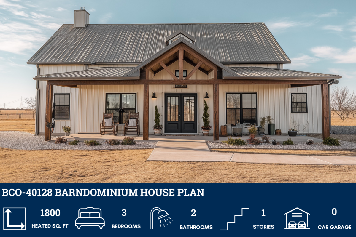 BCO-40128 Barndominium House Plan - Barndominium Life