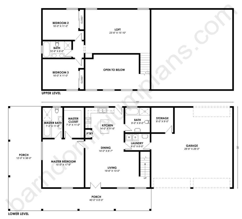 BCO-40127 Barndominium House Plan - Barndominium Life