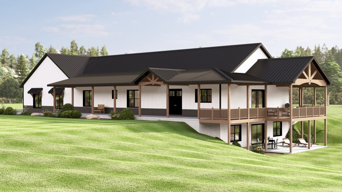 BG-20069 Pembroke Barndominium House Plan - Barndominium Life