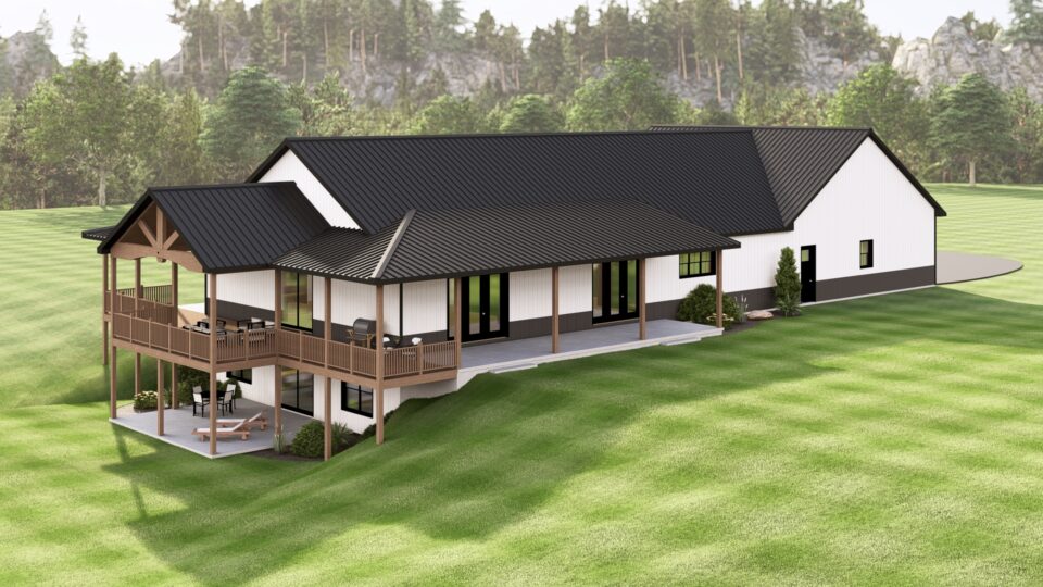 BG-20069 Pembroke Barndominium House Plan - Barndominium Life