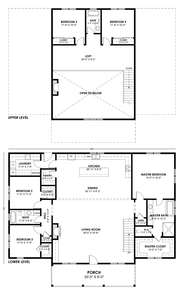 FH-00102 Ericson Farmhouse Plan - Barndominium Life