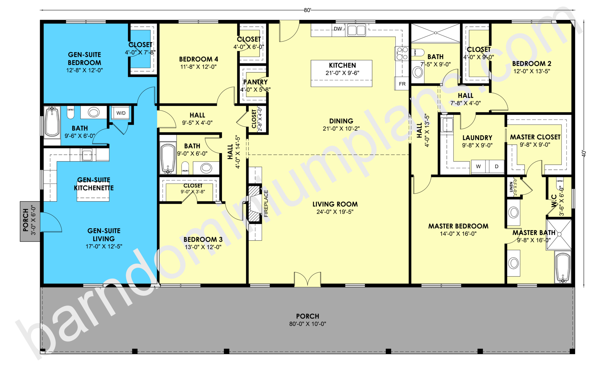 GS-8014 Barndominium House Plan - Barndominium Life