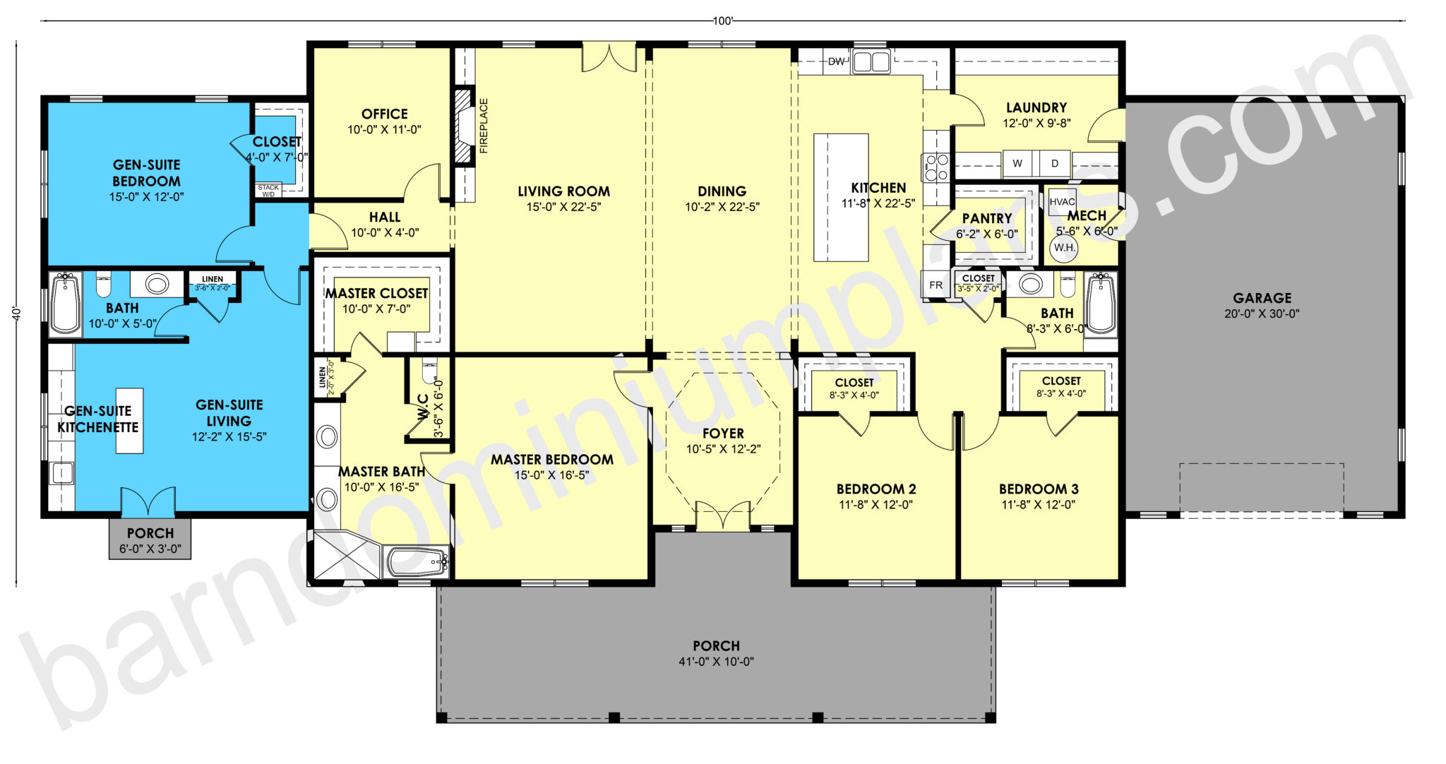 GS-8016 Barndominium House Plan - Barndominium Life