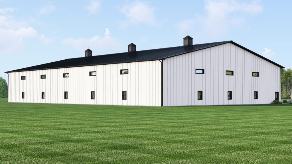 BG-20127 Adler Barndominium Shop Plan rendering