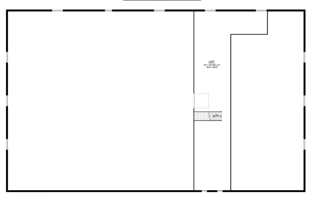 BG-20127 Adler Barndominium Shop Plan floor plan