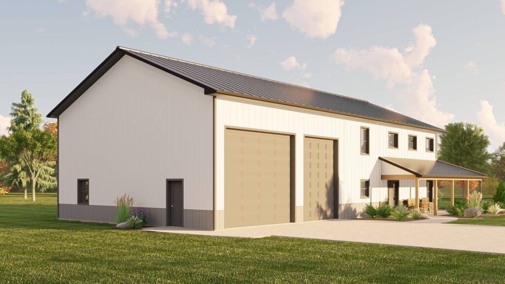 BG-20133 Greer Barndominium House Plan rendering