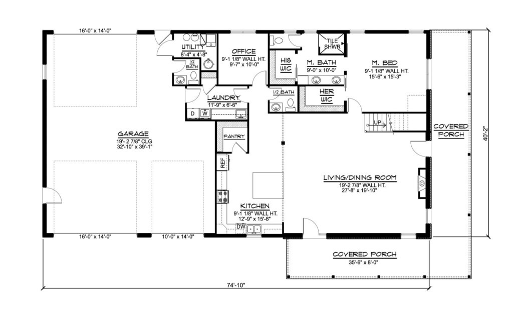 BG-20133 Greer Barndominium House Plan floor plan