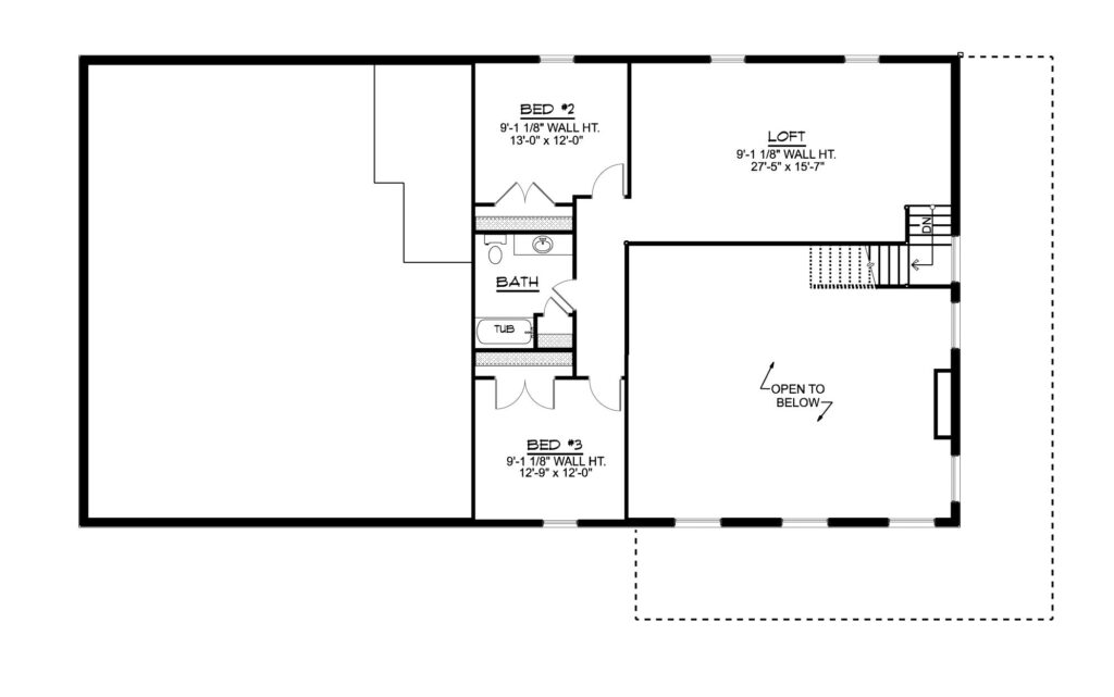 BG-20133 Greer Barndominium House Plan floor plan