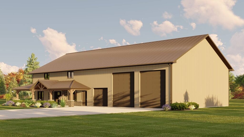 BG-20134 Imogen Barndominium House Plan rendering