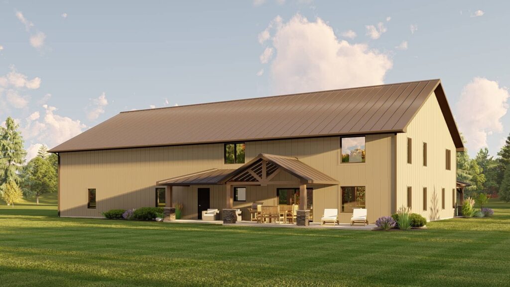 BG-20134 Imogen Barndominium House Plan rendering