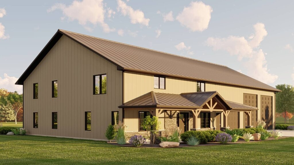 BG-20134 Imogen Barndominium House Plan rendering