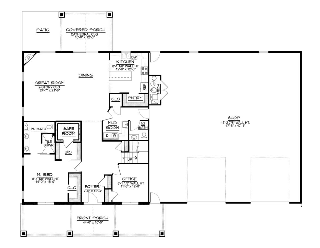 BG-20134 Imogen Barndominium House Plan floor plan