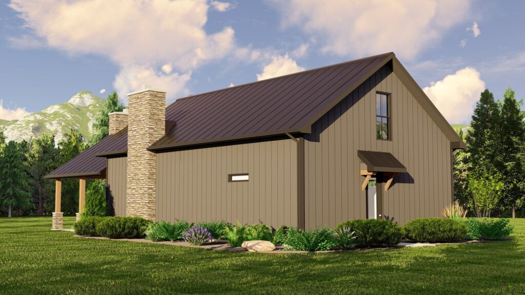 BG-20135 Juniper Barndominium House Plan rendering