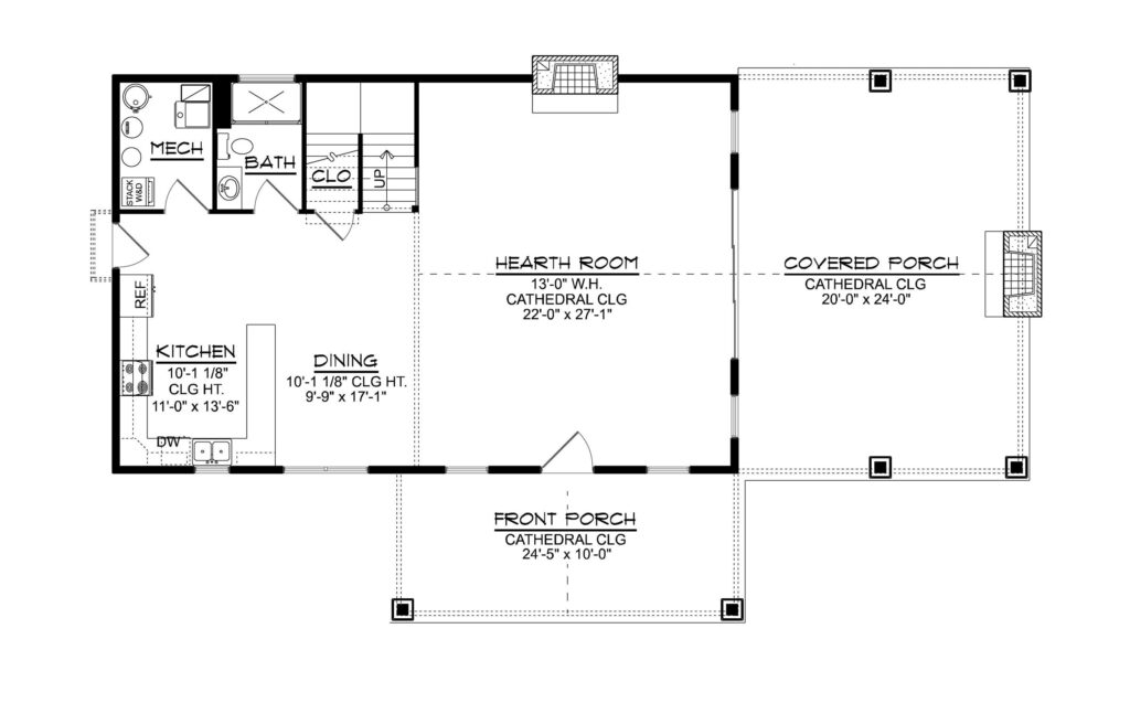 BG-20135 Juniper Barndominium House Plan floor plan