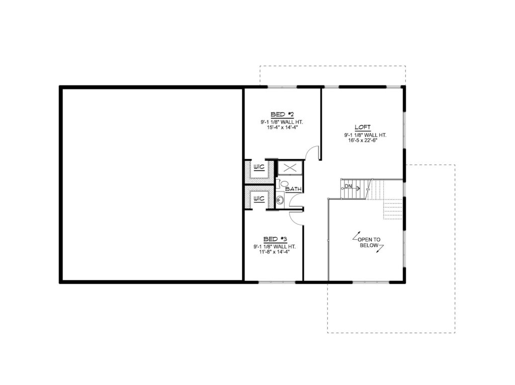 BG-20136 Keaton Barndominium House Plan floor plan