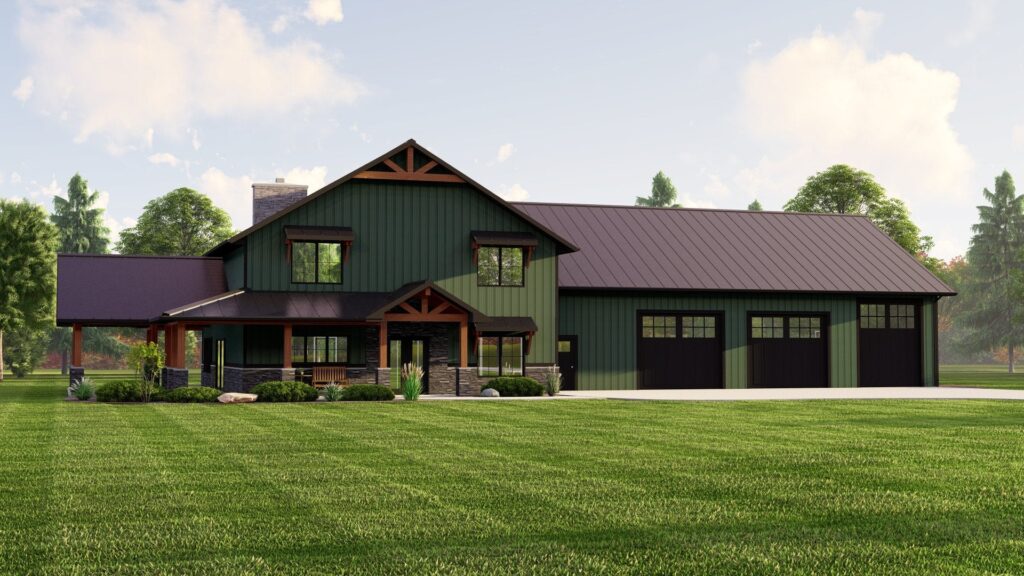BG-20137 Lyla Barndominium House Plan rendering