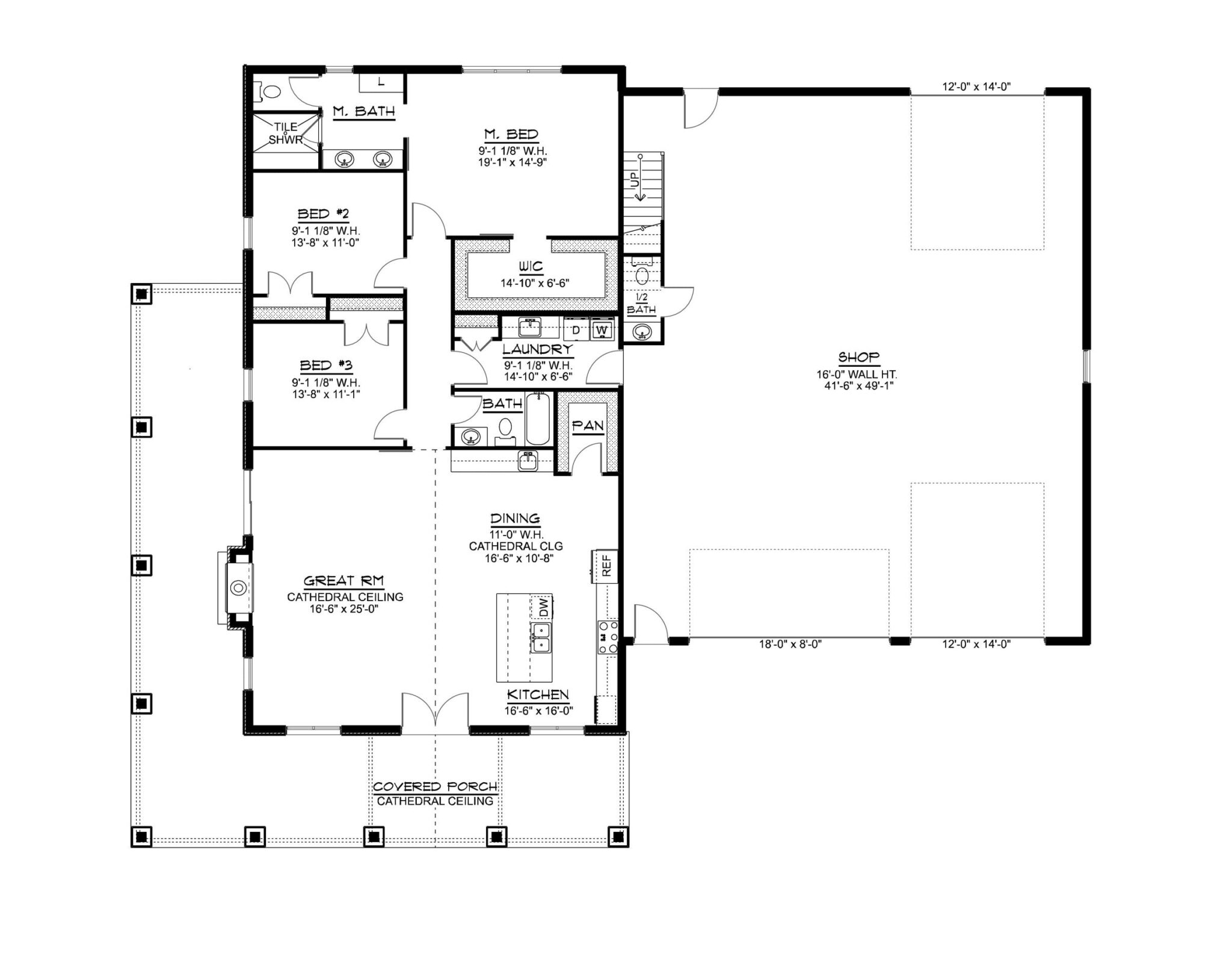 BG-20140 Oliver Barndominium House Plan - Barndominium Life