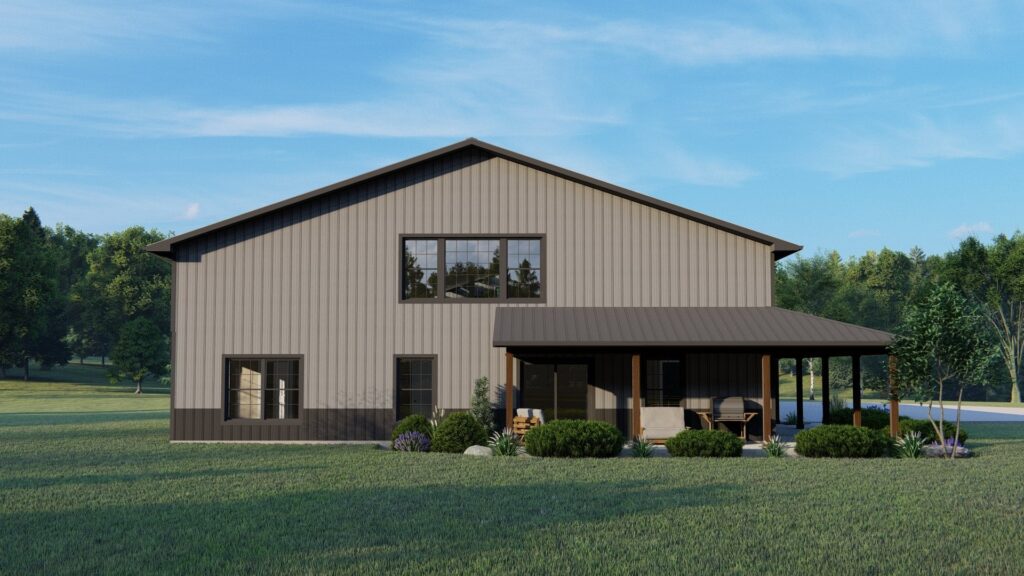 BG-20141 Pearson Barndominium House Plan rendering