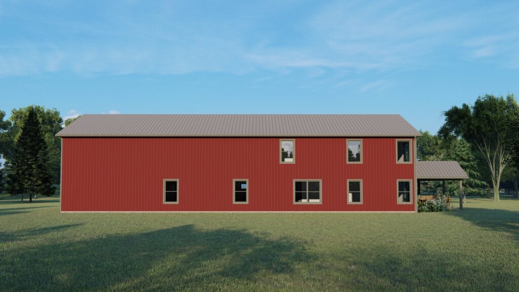 BG-20142 Piper Barndominium House Plan rendering