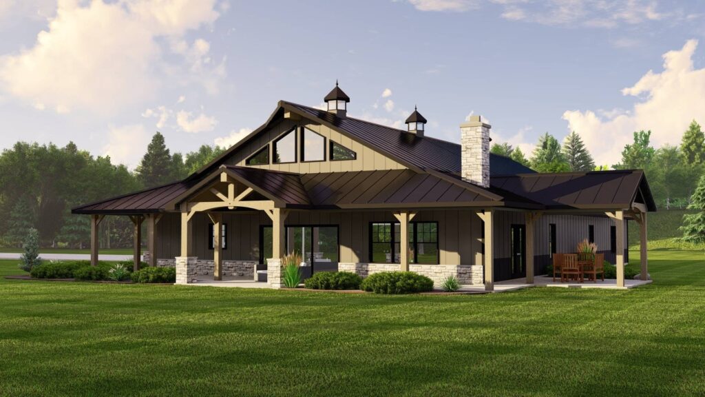 BG-20144 Sadie Barndominium House Plan rendering