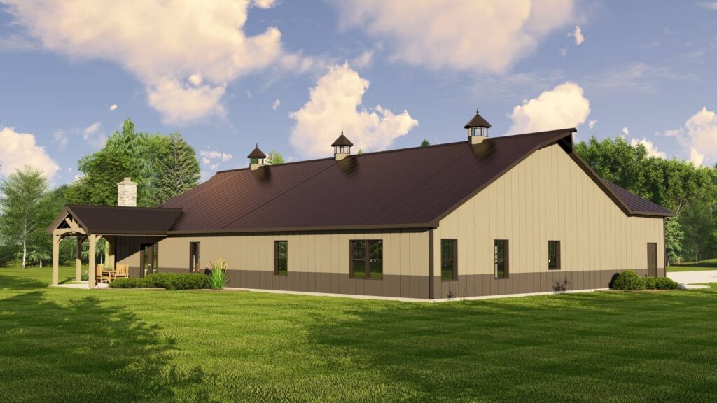 BG-20144 Sadie Barndominium House Plan rendering
