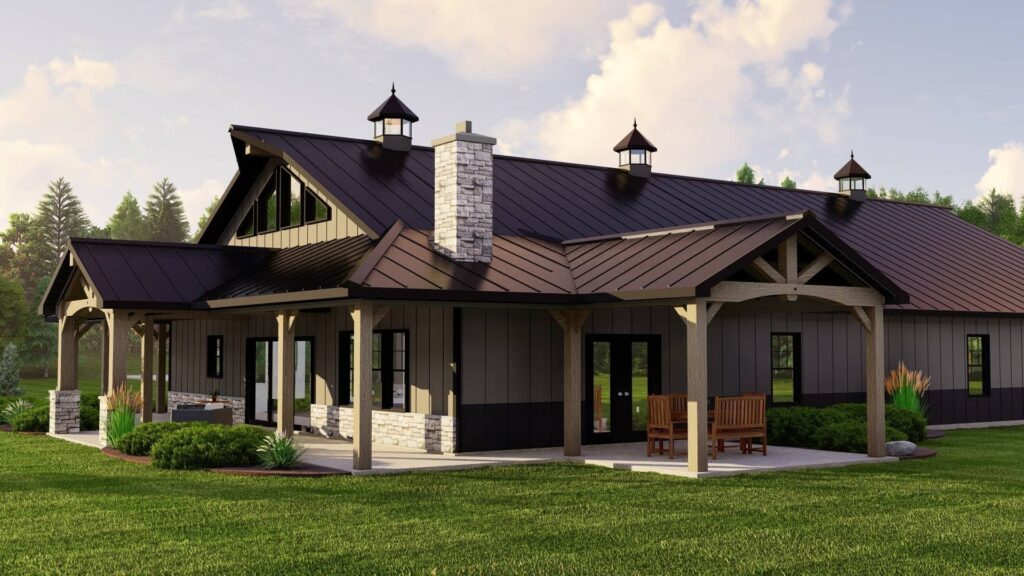 BG-20144 Sadie Barndominium House Plan rendering