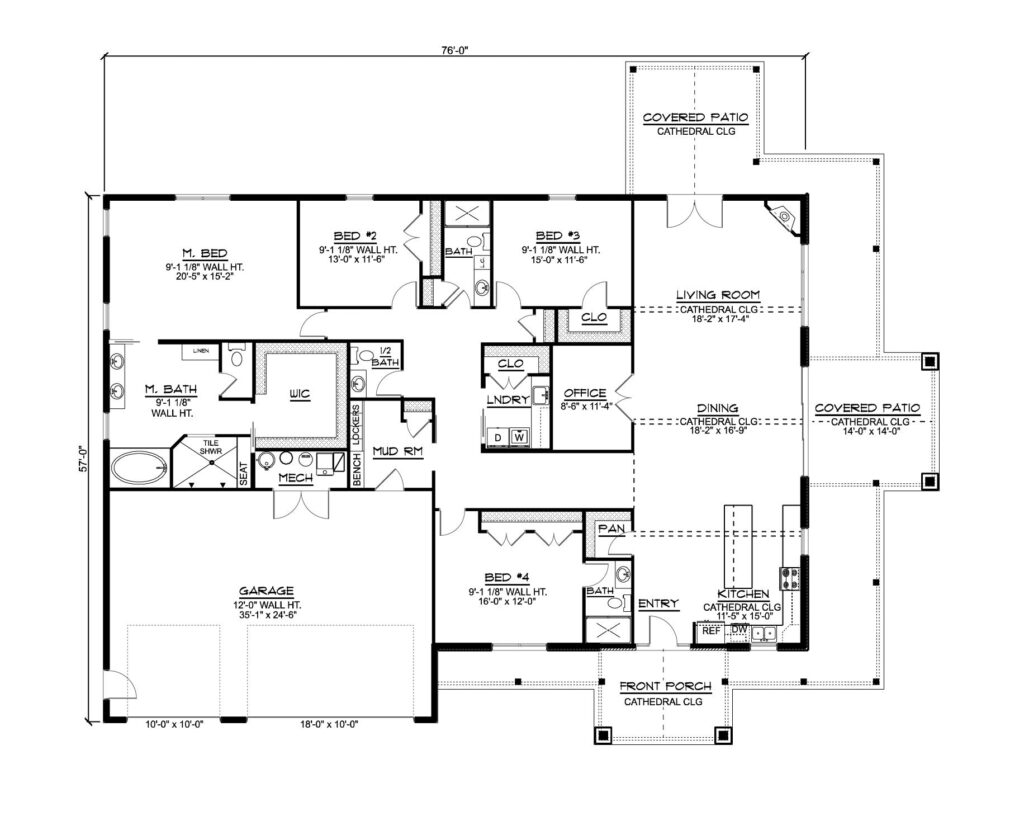 BG-20144 Sadie Barndominium House Plan floor plan