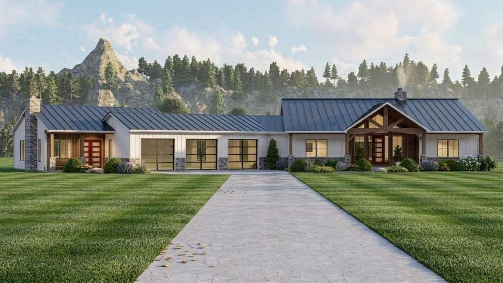 BG-20145 Sloane Barndominium House Plan rendering