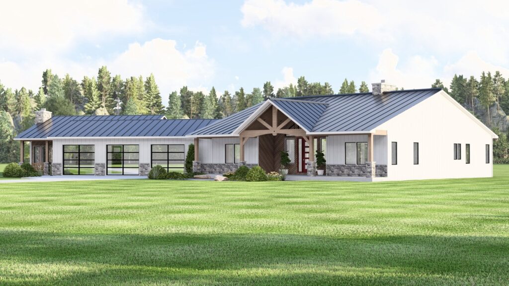 BG-20145 Sloane Barndominium House Plan rendering