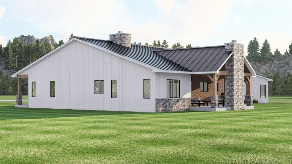 BG-20145 Sloane Barndominium House Plan rendering