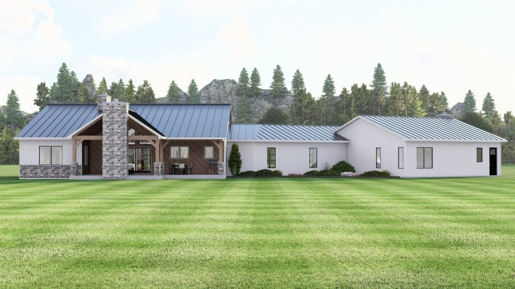 BG-20145 Sloane Barndominium House Plan rendering