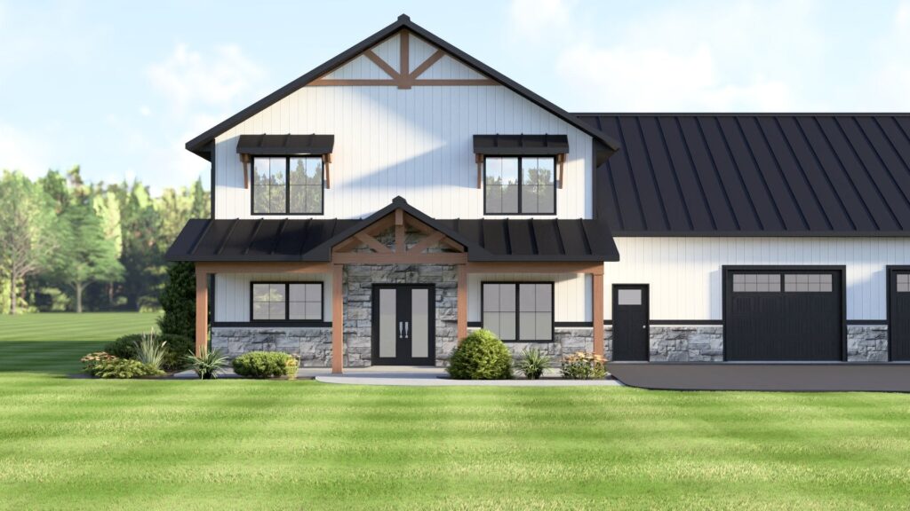 BG-20146 Thea Barndominium House Plan rendering