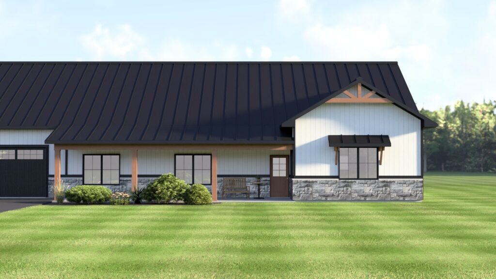 BG-20146 Thea Barndominium House Plan rendering