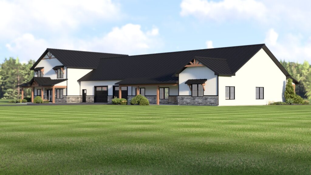 BG-20146 Thea Barndominium House Plan rendering